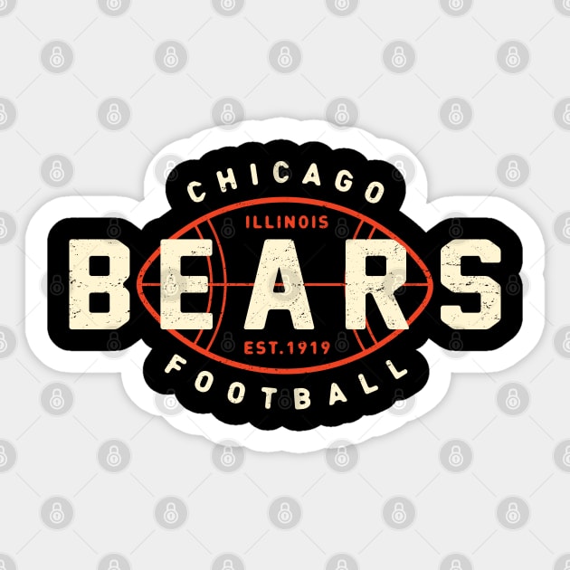 Vintage Chicago Bears 2 by Buck Tee Sticker by Buck Tee